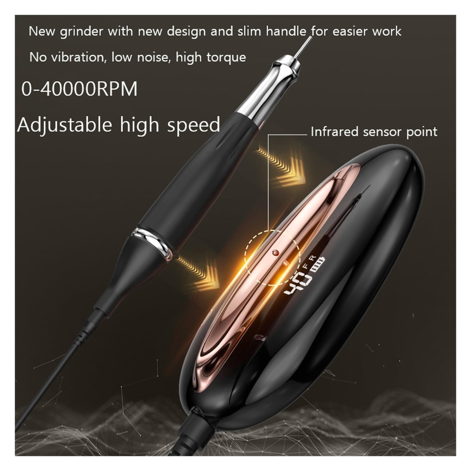 Amazon.co.jp: 電動ネイルマシン 電動ネイルケアセット 40000rpm